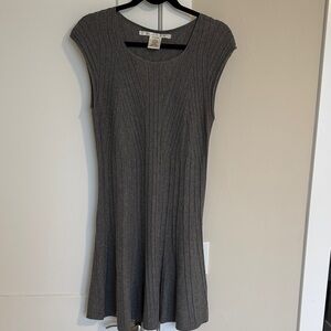 Max Studio Charcoal Knit Mini Dress